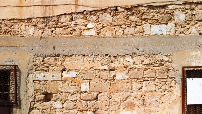 Стены из куркарского камня в Доме Губернатора в Ашкелоне